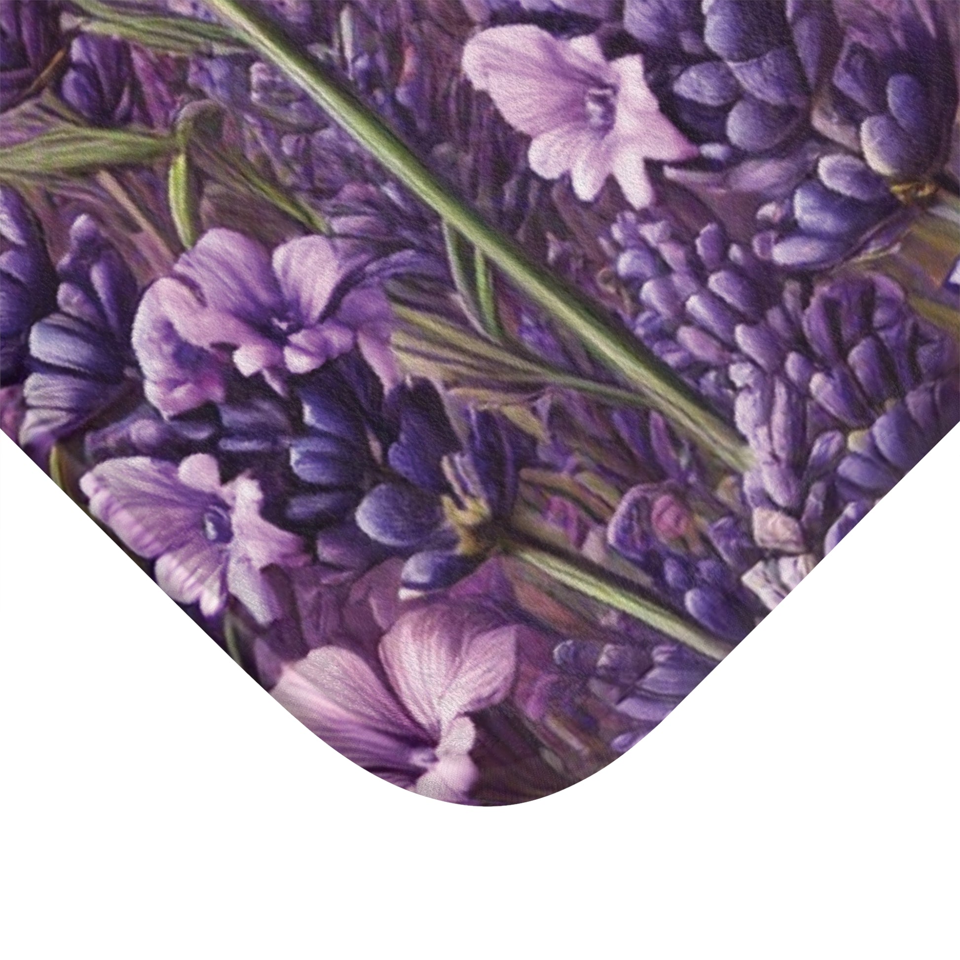Lavender Bloom Bathmat – A Soothing Blend of Calming Lavender Flowers to Add Comfort, Beauty, and Serenity to the Most Private Room in Your Home