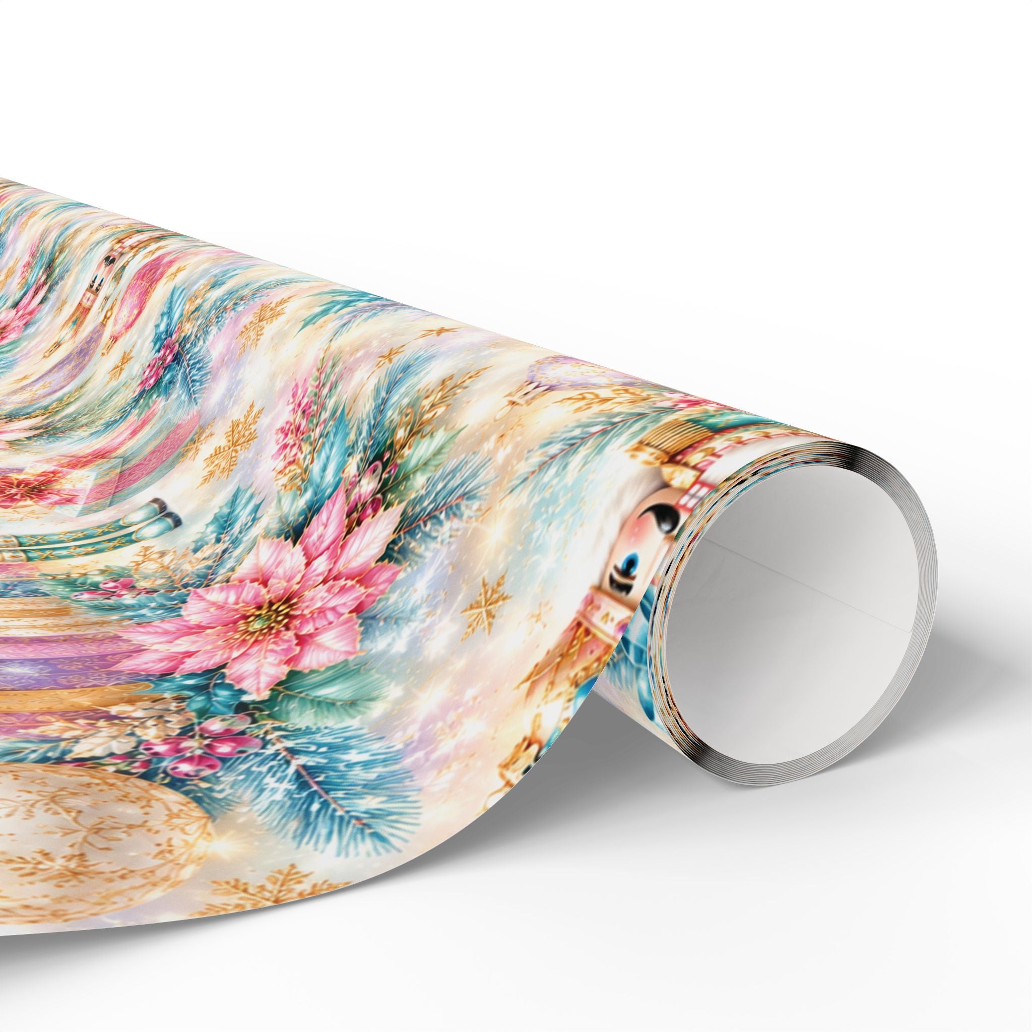 Luxury Nutcracker Christmas Wrapping Paper, Elegant Holiday Gift Wrap