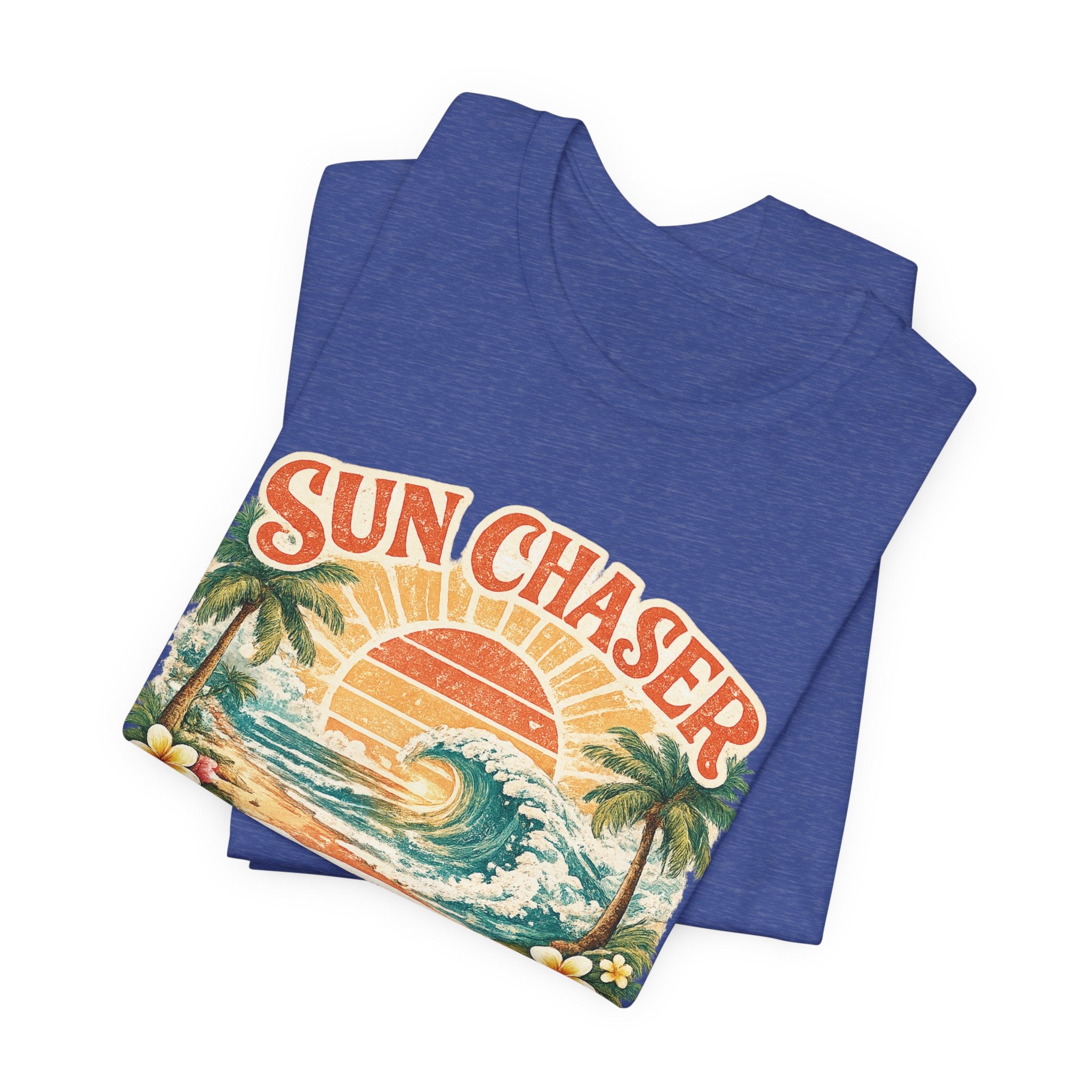 Sun Chaser T-Shirt — Retro Sunrise Graphic Tee Gift Fun