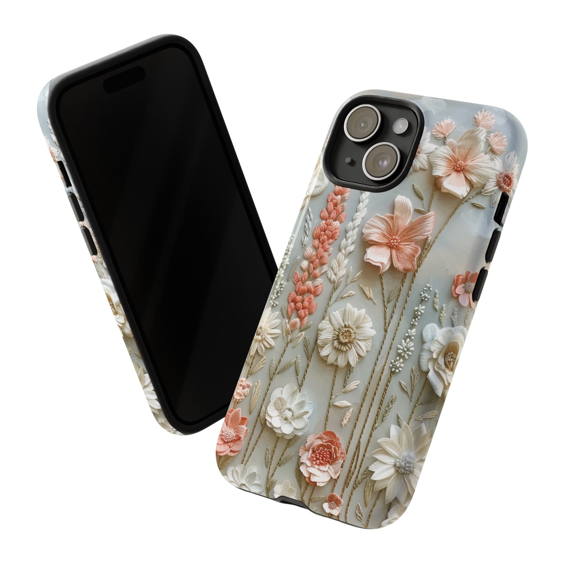 Pastel Wildflowers Protective Phone Case Gift for Her Phone 15, Samsung iPhone Samsung Gift for Her Case iPhone 15, Samsung iPhone Samsung Accessory Gift for Her