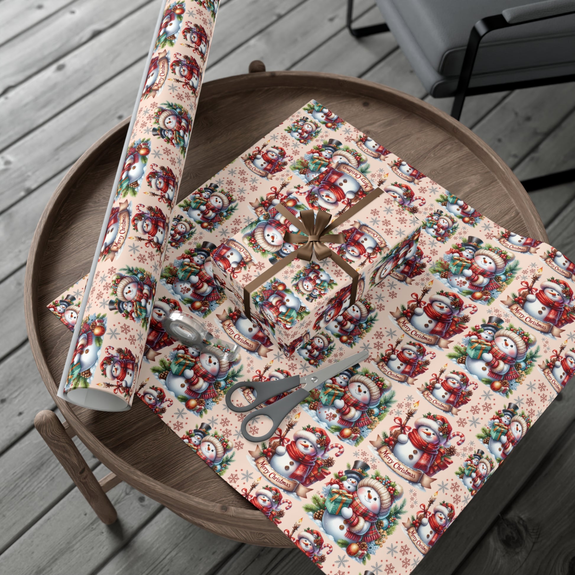 Christmas Wrapping Paper Whimsical Winter Wonderland with Festive Gifts Perfect for a Magical Holiday Season in Matte/Satin, All Occasion - MRSBYVALLE