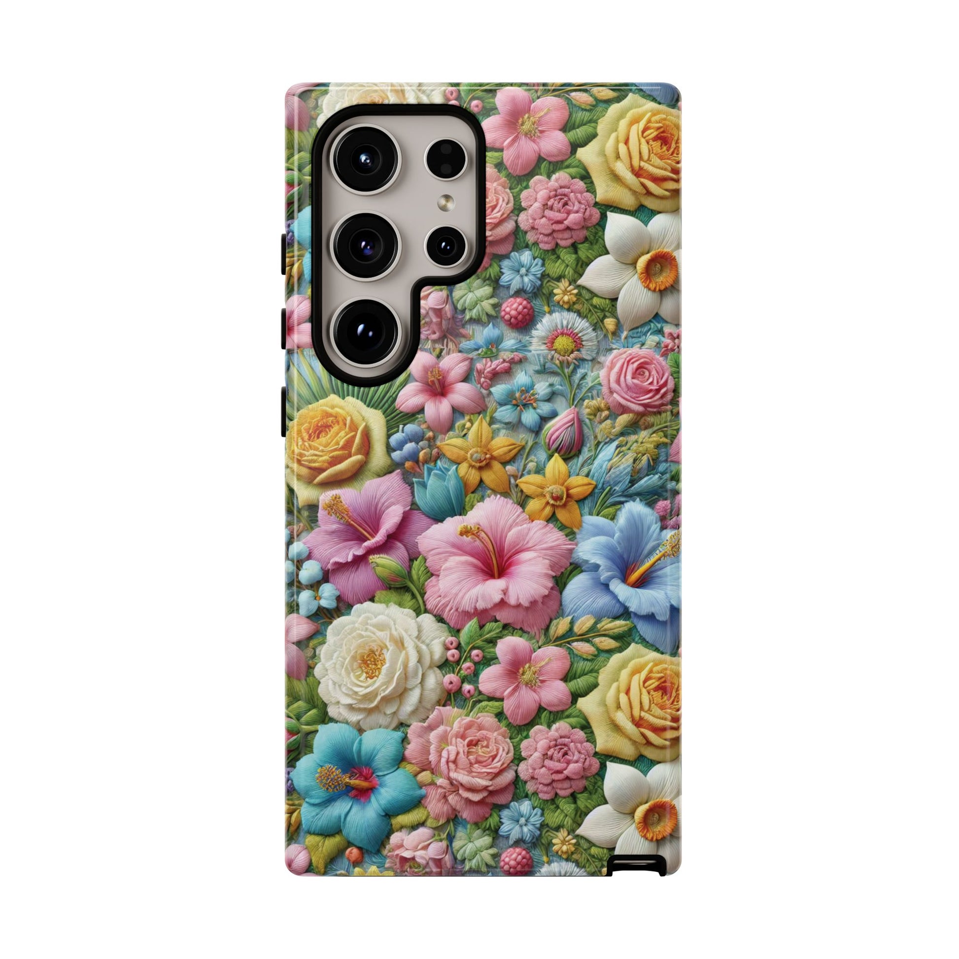 Elegant Pastel Flower Phone Case – Beautiful Floral Design, Durable Protection for Your Device, Stylish and Lightweight, Perfect Gift for Flower Lovers