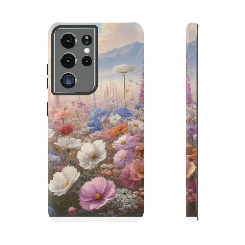 Phone Case Floral Boho Luxury Tough Case Floral Elegant Durable Stylish for Modern Devices iPhone 15, Samsung iPhone Samsung Accessory Gift for Her.