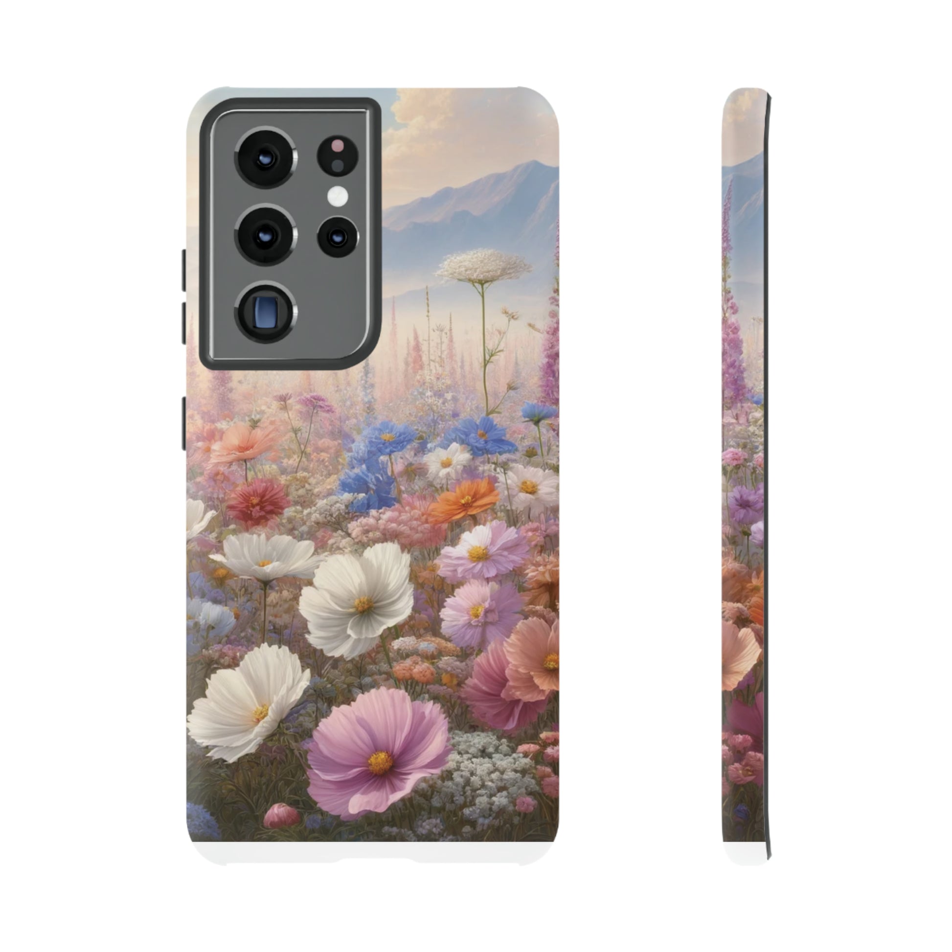 Phone Case Floral Boho Luxury Tough Case Floral Elegant Durable Stylish for Modern Devices iPhone 15, Samsung iPhone Samsung Accessory Gift for Her.