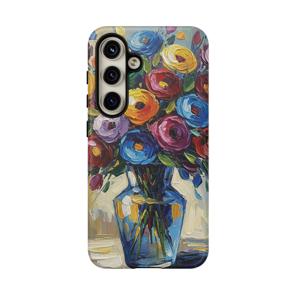 Floral Luxury Oil Painting Illusion Tough Case — Floral Art Phone Case for Art Lovers