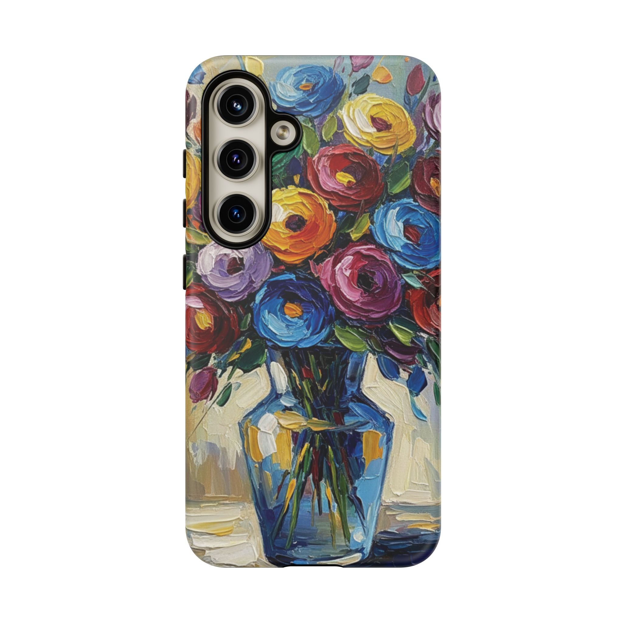 Floral Luxury Oil Painting Illusion Tough Case — Floral Art Phone Case for Art Lovers