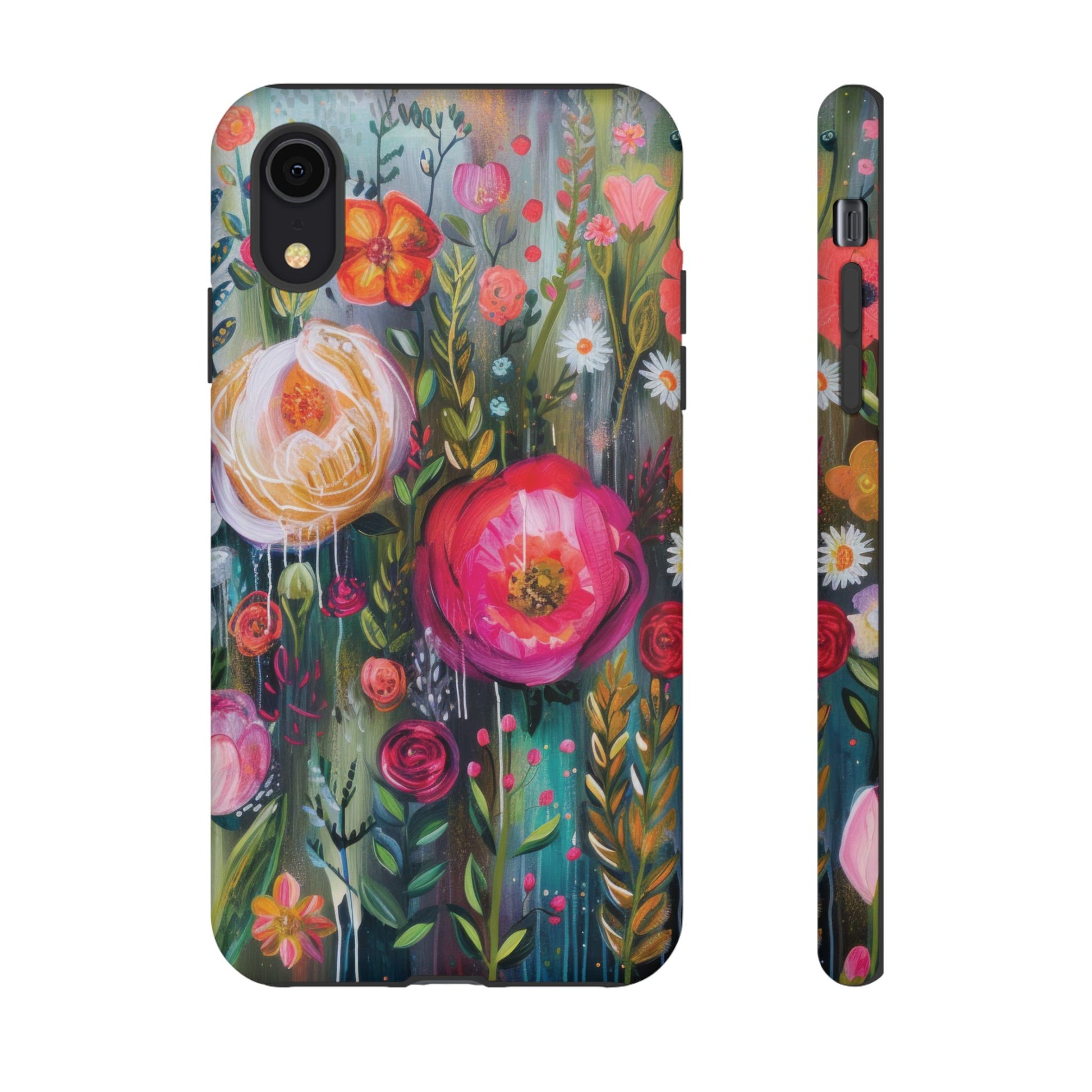 Watercolor Boho Floral Phone Case for iPhone 16 15 14 13 12  21 23 Samsung, and Pixel | Stylish Protective Cover Gift for Her Perfect for Floral Lover - MRSBYVALLE