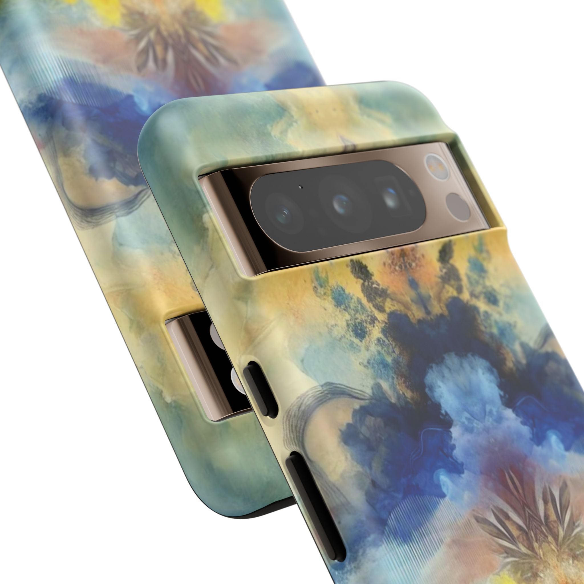 Coque de téléphone abstraite aquarelle moderne compatible avec iPhone, Samsung et plus – Protection élégante et durable avec un design artistique éclatant, cadeau parfait pour elle