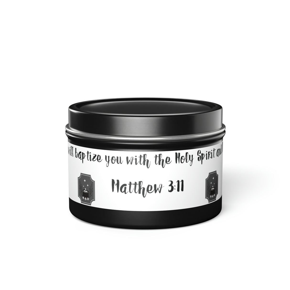 New House Sacred Light Divine Verse Tin Candles Embrace Peace with 4oz/8oz Coconut Soy Wax, Hand-Poured in USA. Lead-Free Wick, 20-40hr Burn. Evergreen, Vanilla, More Spiritual Ambiance Awaits Pure Harmony Grace..