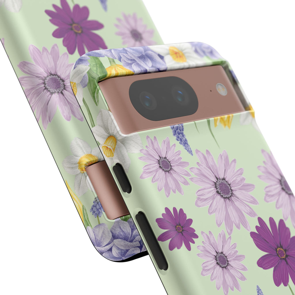 Lavender Yellow Flower Phone Case – Stylish Protective Cover for iPhone & Samsung, Botanical Design, Perfect Gift for Spring & Everyday Elegance