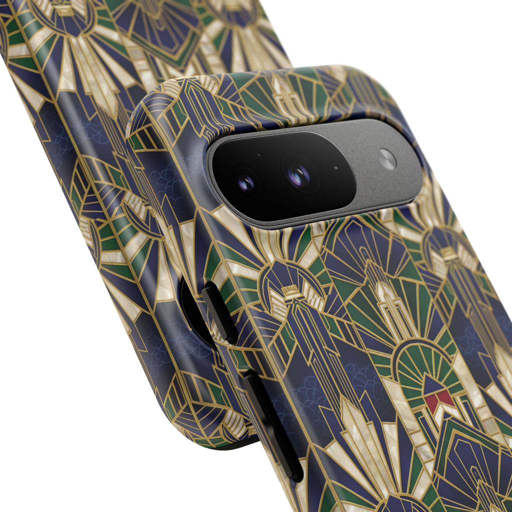 Navy & Gold Art Deco Phone Case — Imperial Art Deco Tough Case