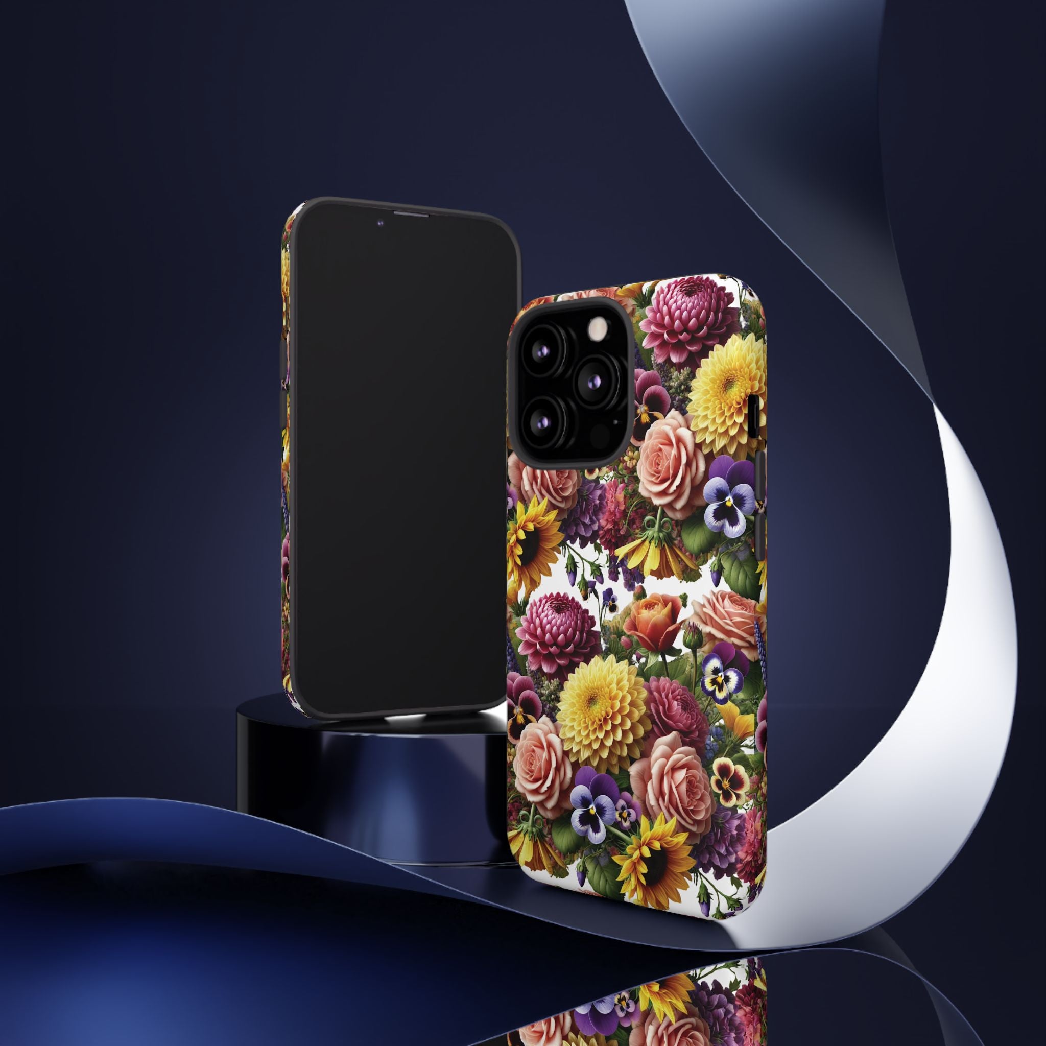 Floral Fall Phone Case for iPhone 16 15 14 13 12  21 23 Samsung, and Pixel | Stylish Protective Cover Gift for Her Perfect for Floral Lover