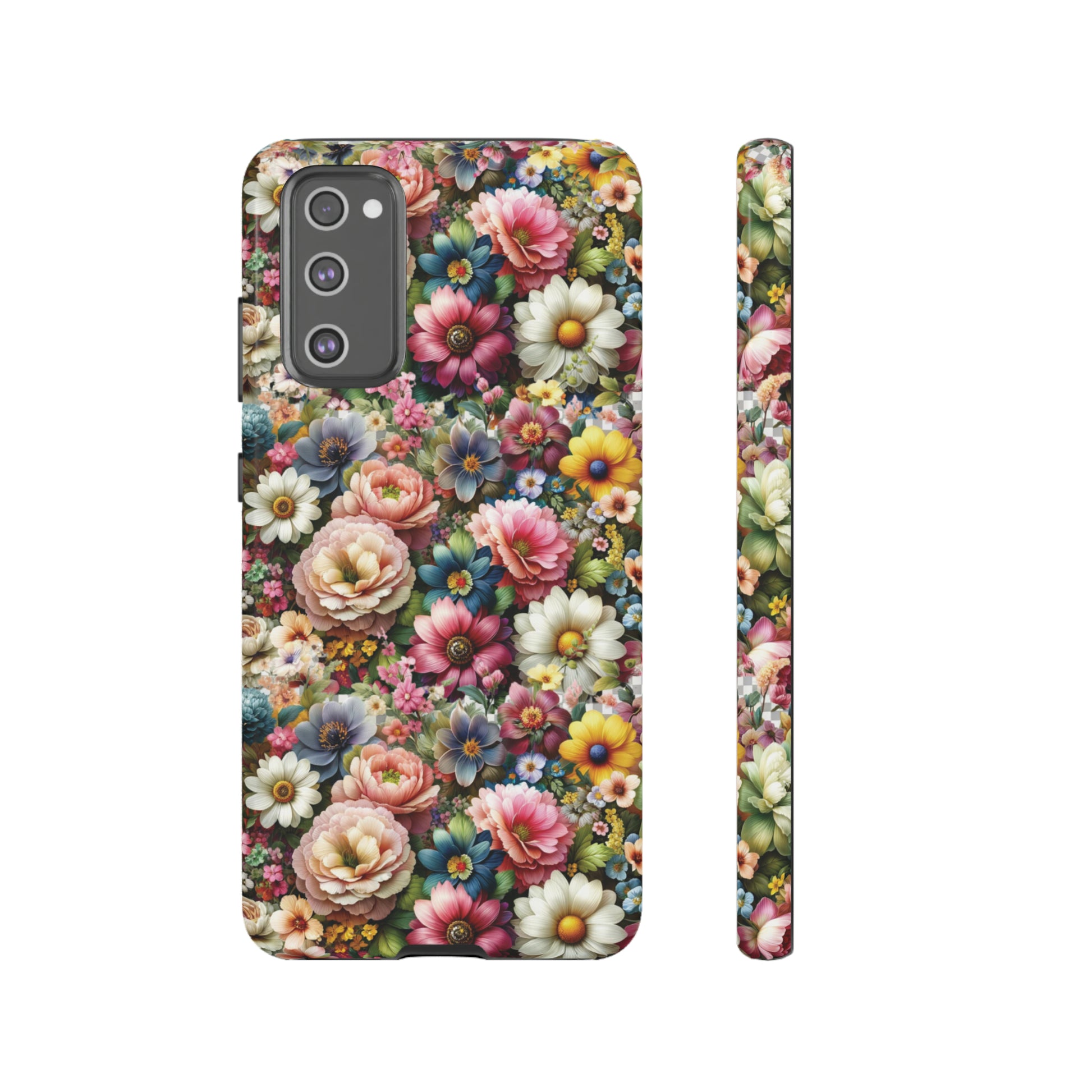 Floral Luxury Phone Tough Case Floral Elegant Durable Stylish for Modern Devices iPhone 15, Samsung iPhone Samsung Accessory Gift for Her.