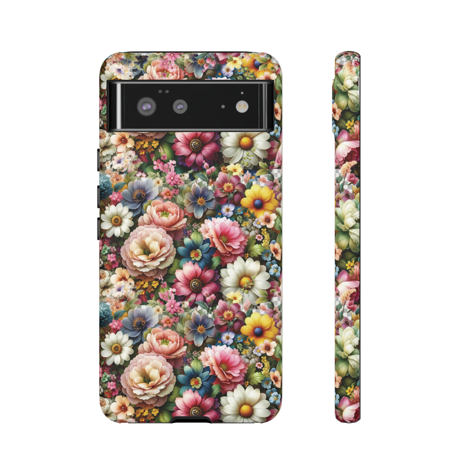 Floral Luxury Phone Tough Case Floral Elegant Durable Stylish for Modern Devices iPhone 15, Samsung iPhone Samsung Accessory Gift for Her.
