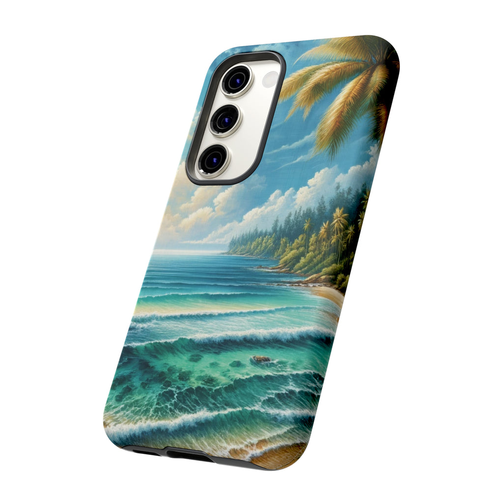 Coastal Serenity Ocean Beach View Protective Phone Case Gift for Her Phone 15, Samsung iPhone Samsung Gift for Her Case iPhone 15, Samsung iPhone Samsung Accessory Gift for Her.