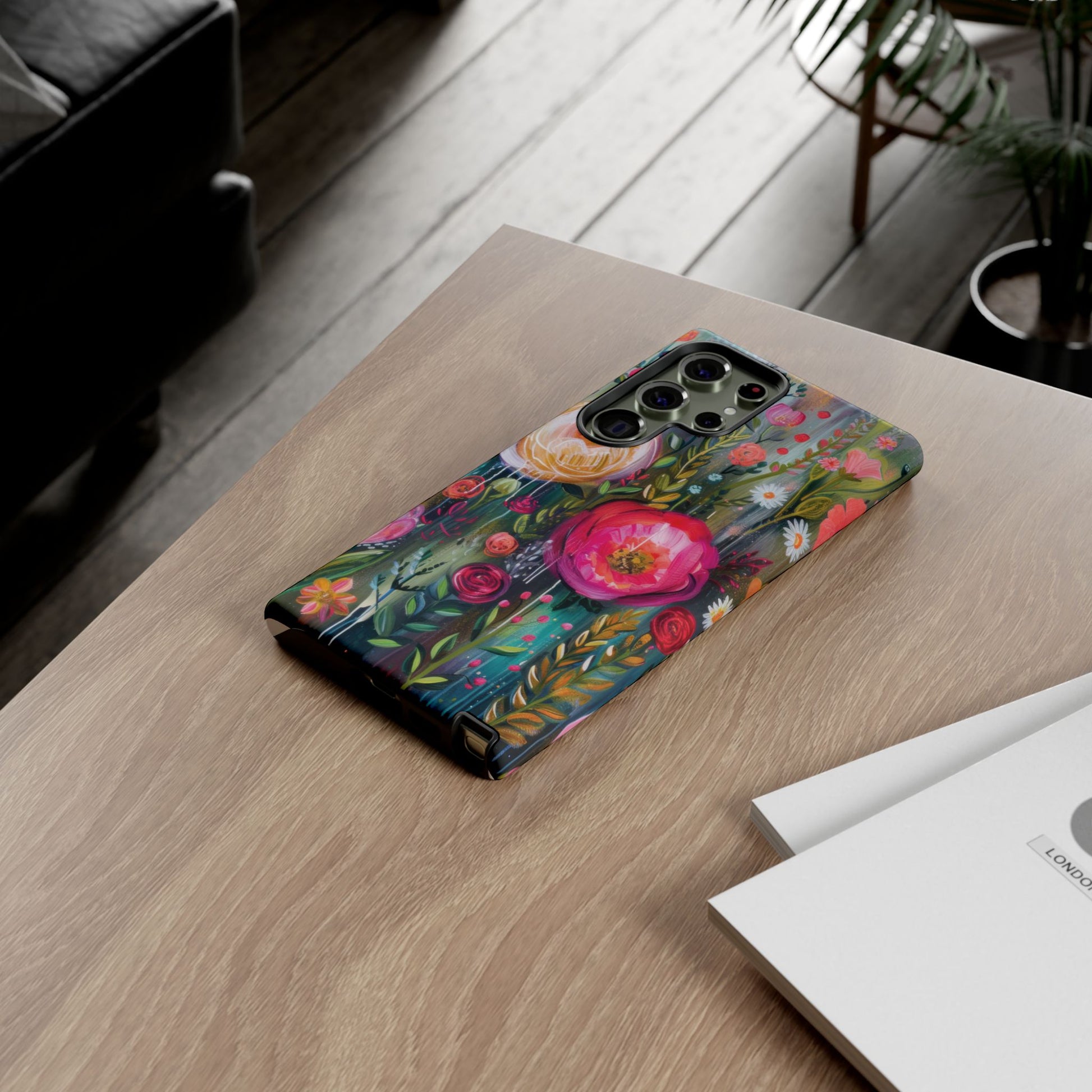 Watercolor Boho Floral Phone Case for iPhone 16 15 14 13 12  21 23 Samsung, and Pixel | Stylish Protective Cover Gift for Her Perfect for Floral Lover - MRSBYVALLE