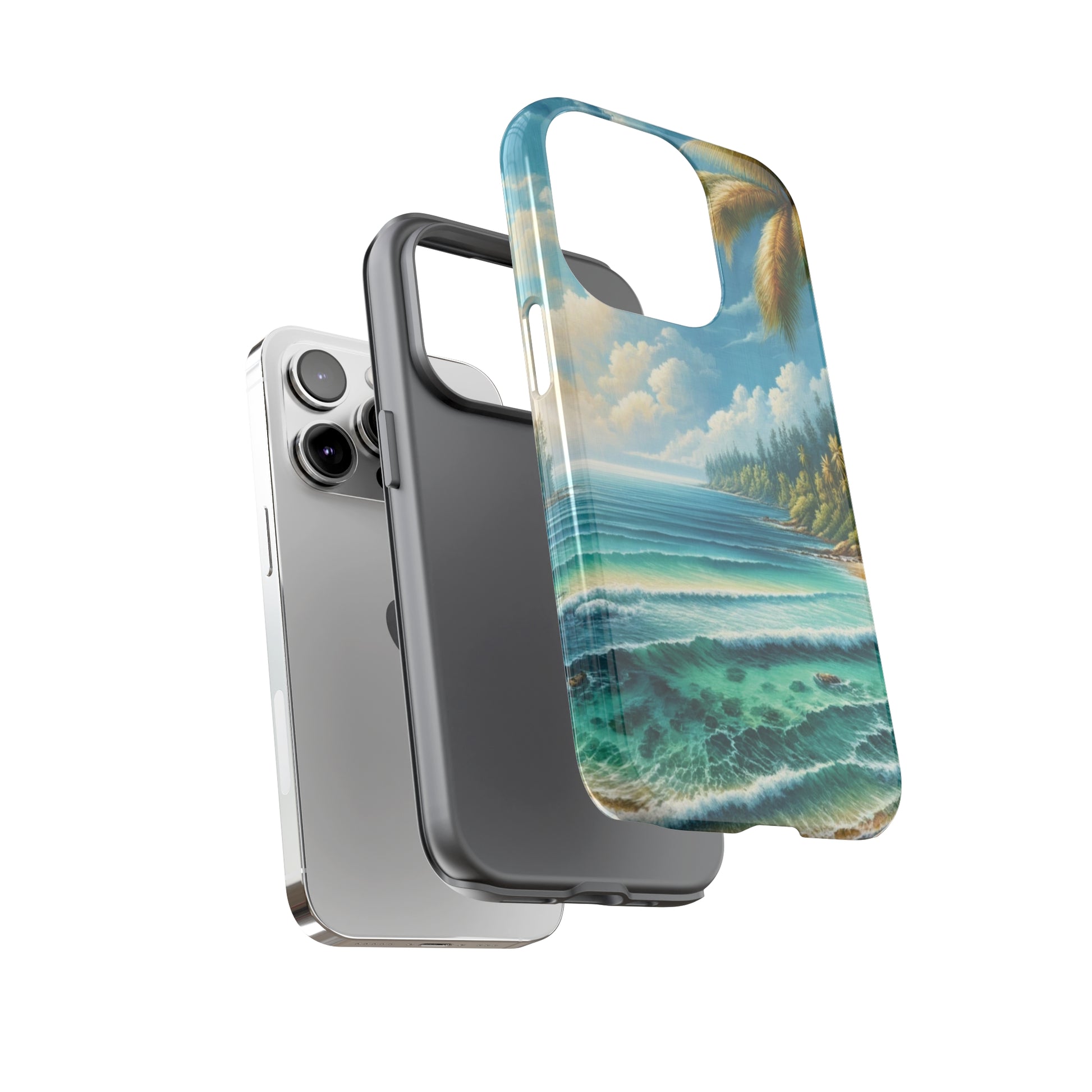 Coastal Serenity Ocean Beach View Protective Phone Case Gift for Her Phone 15, Samsung iPhone Samsung Gift for Her Case iPhone 15, Samsung iPhone Samsung Accessory Gift for Her.