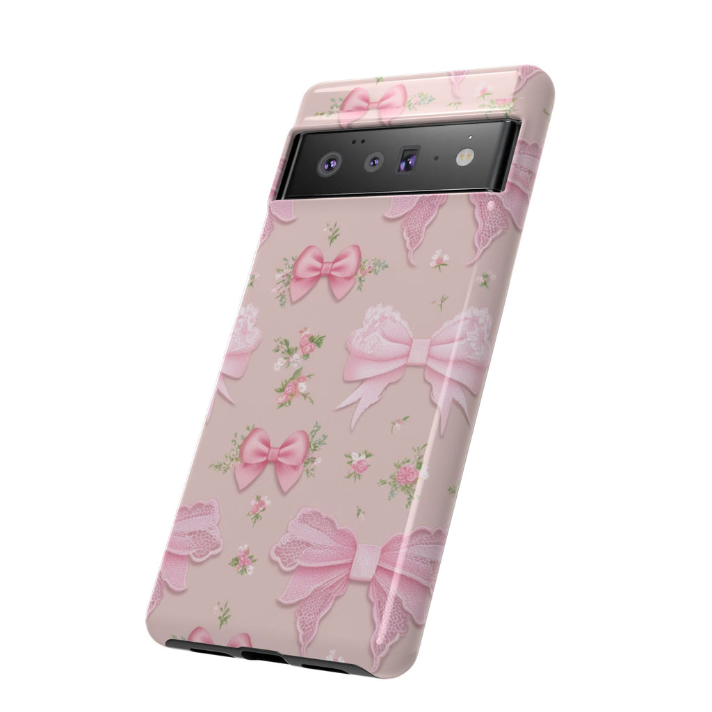 Luxury Pink Bow Phone Case – Cute & Protective Cover for iPhone & Samsung Gift for Her