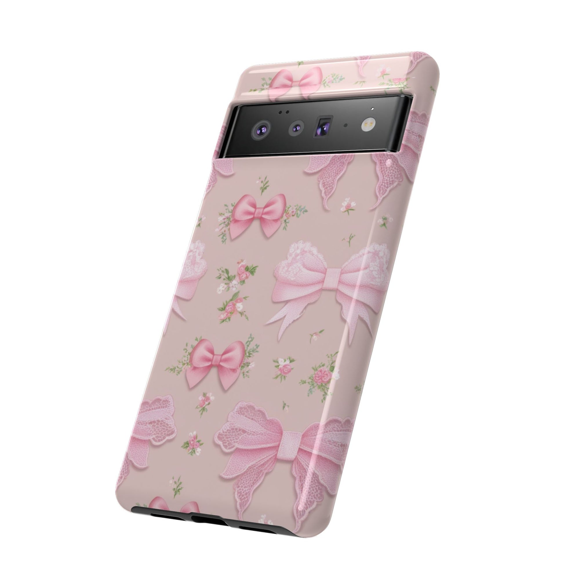 Luxury Pink Bow Phone Case – Cute & Protective Cover for iPhone & Samsung Gift for Her