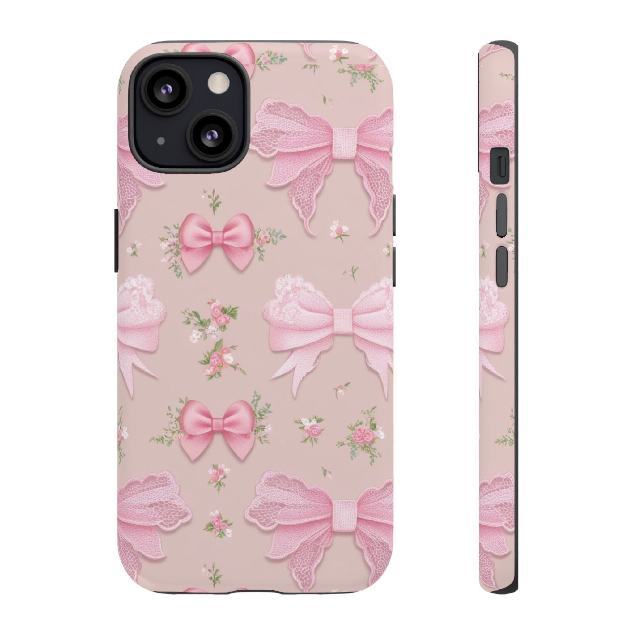 Luxury Pink Bow Phone Case – Cute & Protective Cover for iPhone & Samsung Gift for Her