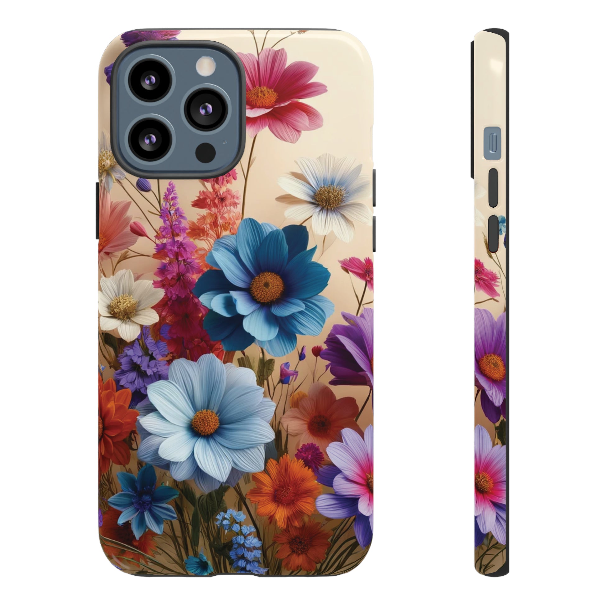 Best Phone Case Floral 3D Illusion Luxury Tough Case Floral Elegant Durable Stylish for Modern Devices iPhone 15, Samsung iPhone Samsung Accessory Gift for Her.