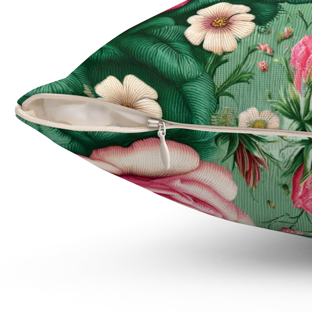 Vintage Garden Elegance: Shabby Chic Bold Pink Roses Pillow Country Cottage Garden Decor Bedroom Pillow Gift for Mom, Housewarming Gift Living Room Comfort for Bedroom or Housewarming Gift New House, Bridal Shower Gift - MRSBYVALLE