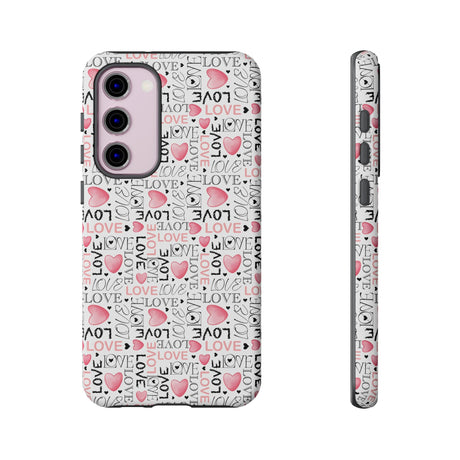 Cute Love Modern Watercolor Abstract Phone Case Compatible with iPhone, Samsung & More - Stylish, Durable Protection with Vibrant Artistic Design Perfect Gift for Her