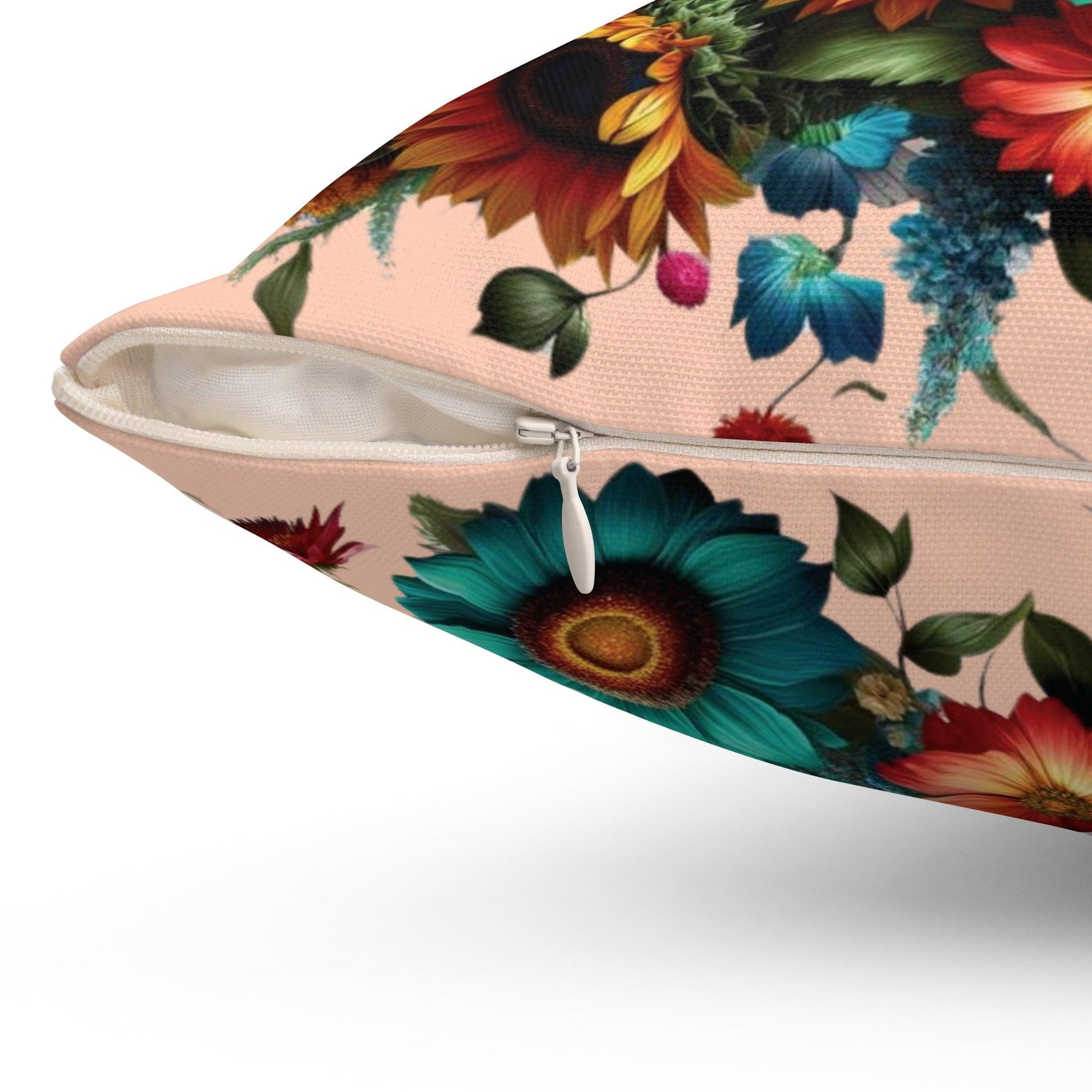 Floral Square Pillow with Unique Add a Touch of Elegance and Comfort to Your Living Space with Our Soft and Decorative Cushion for Living Room, Bedroom or Housewarming Gift New House, Bridal Shower Gift - MRSBYVALLE