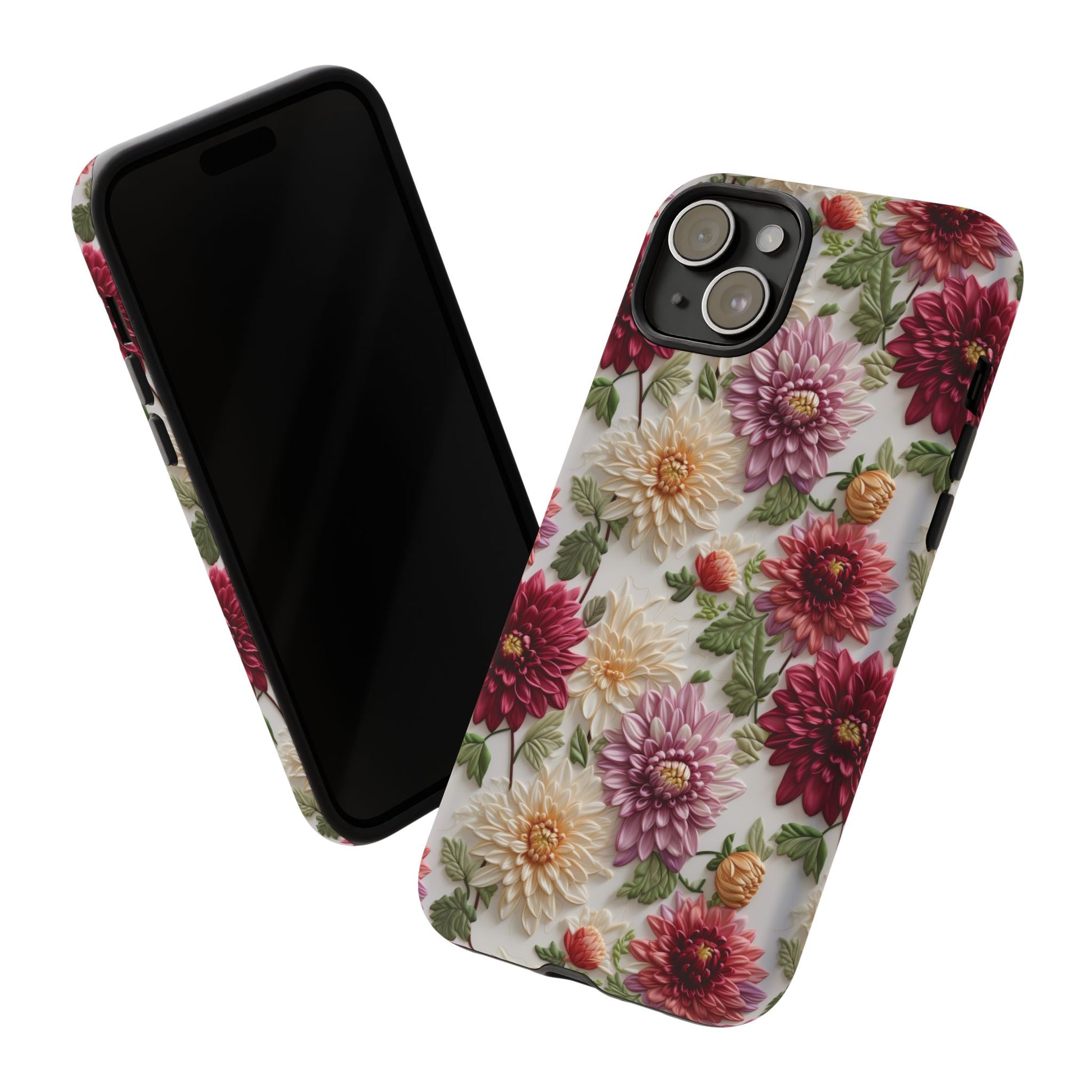 Floral Fall Phone Case for iPhone 16 pro15 14 13 12  21 23 Samsung, and Pixel | Stylish Protective Cover Gift for Her Perfect for Floral Lover
