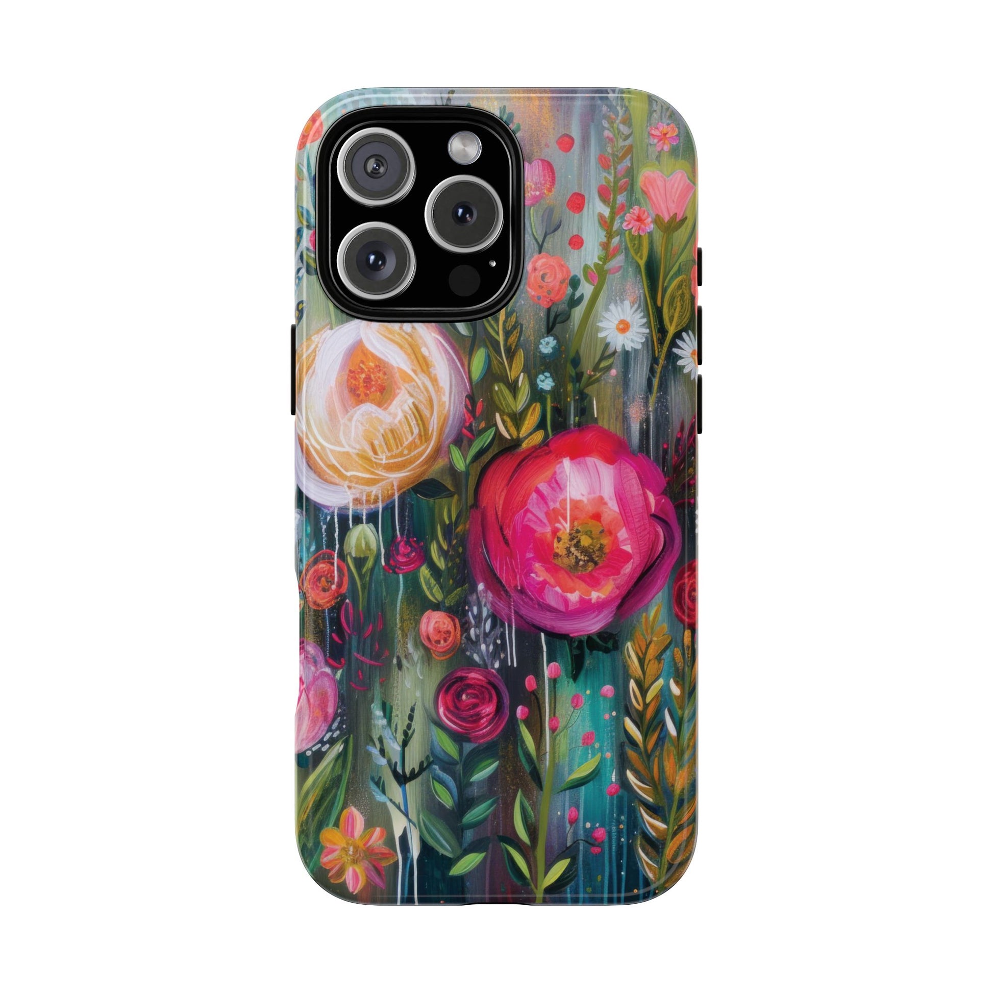 Watercolor Boho Floral Phone Case for iPhone 16 15 14 13 12  21 23 Samsung, and Pixel | Stylish Protective Cover Gift for Her Perfect for Floral Lover - MRSBYVALLE