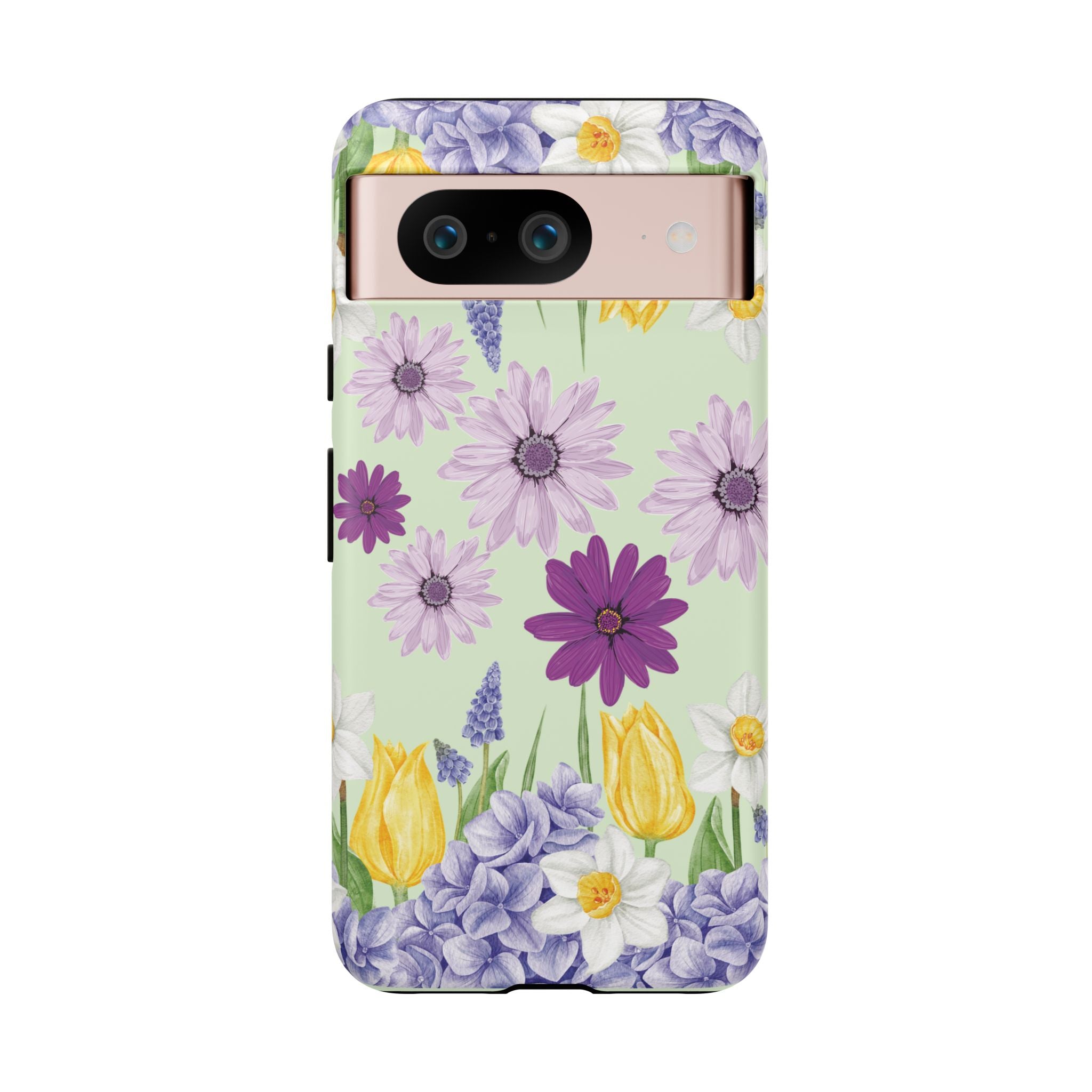 Lavender Yellow Flower Phone Case – Stylish Protective Cover for iPhone & Samsung, Botanical Design, Perfect Gift for Spring & Everyday Elegance