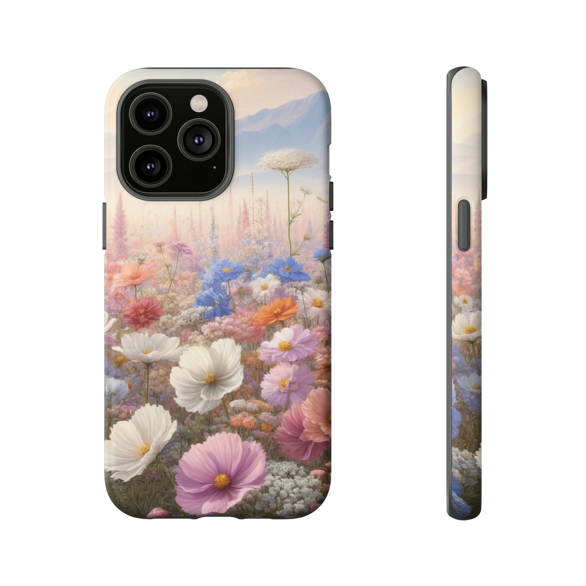 Phone Case Floral Boho Luxury Tough Case Floral Elegant Durable Stylish for Modern Devices iPhone 15, Samsung iPhone Samsung Accessory Gift for Her.
