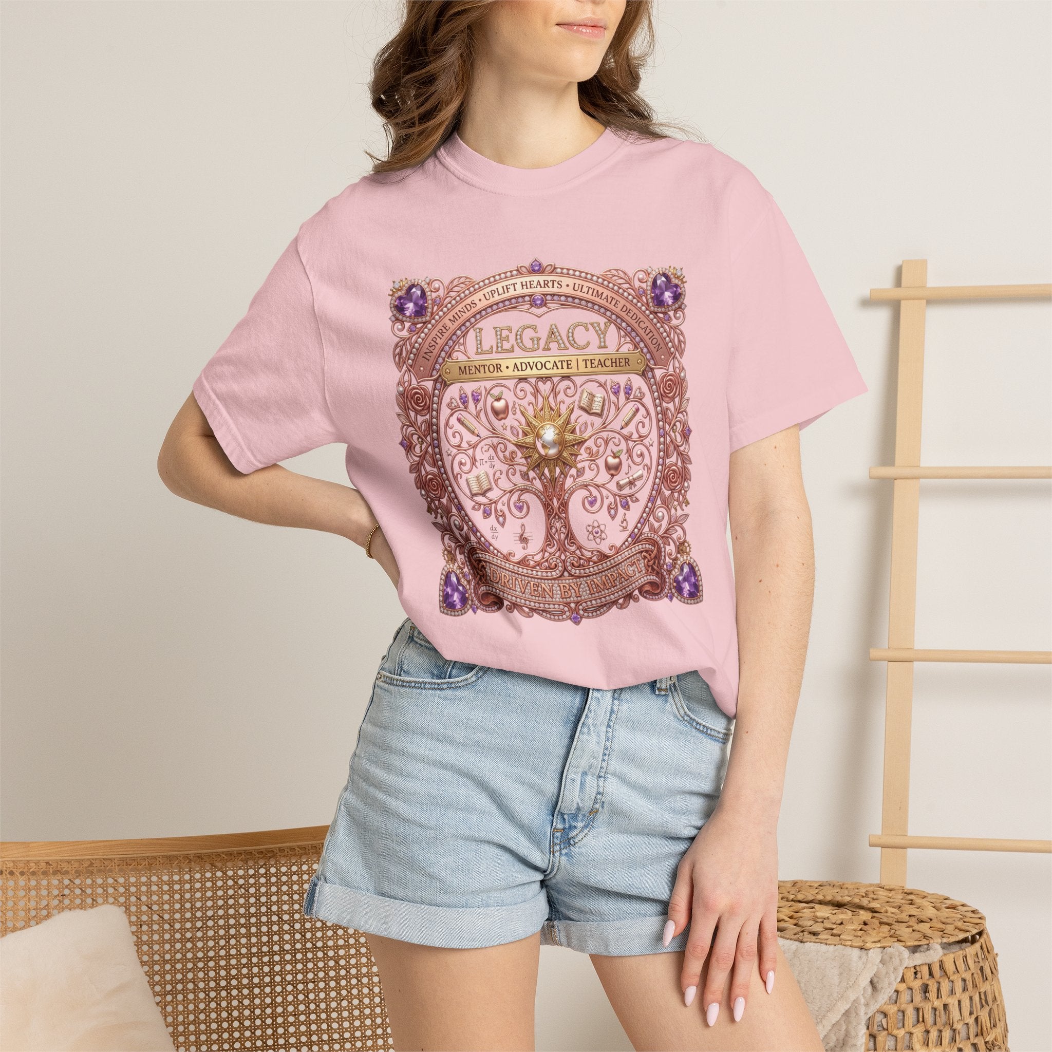 Teacher Driven by Impact Comfort Colors® T-Shirt | Inspirational Teacher Graphic TeeLegacy Family Tree T-Shirt Gift for her