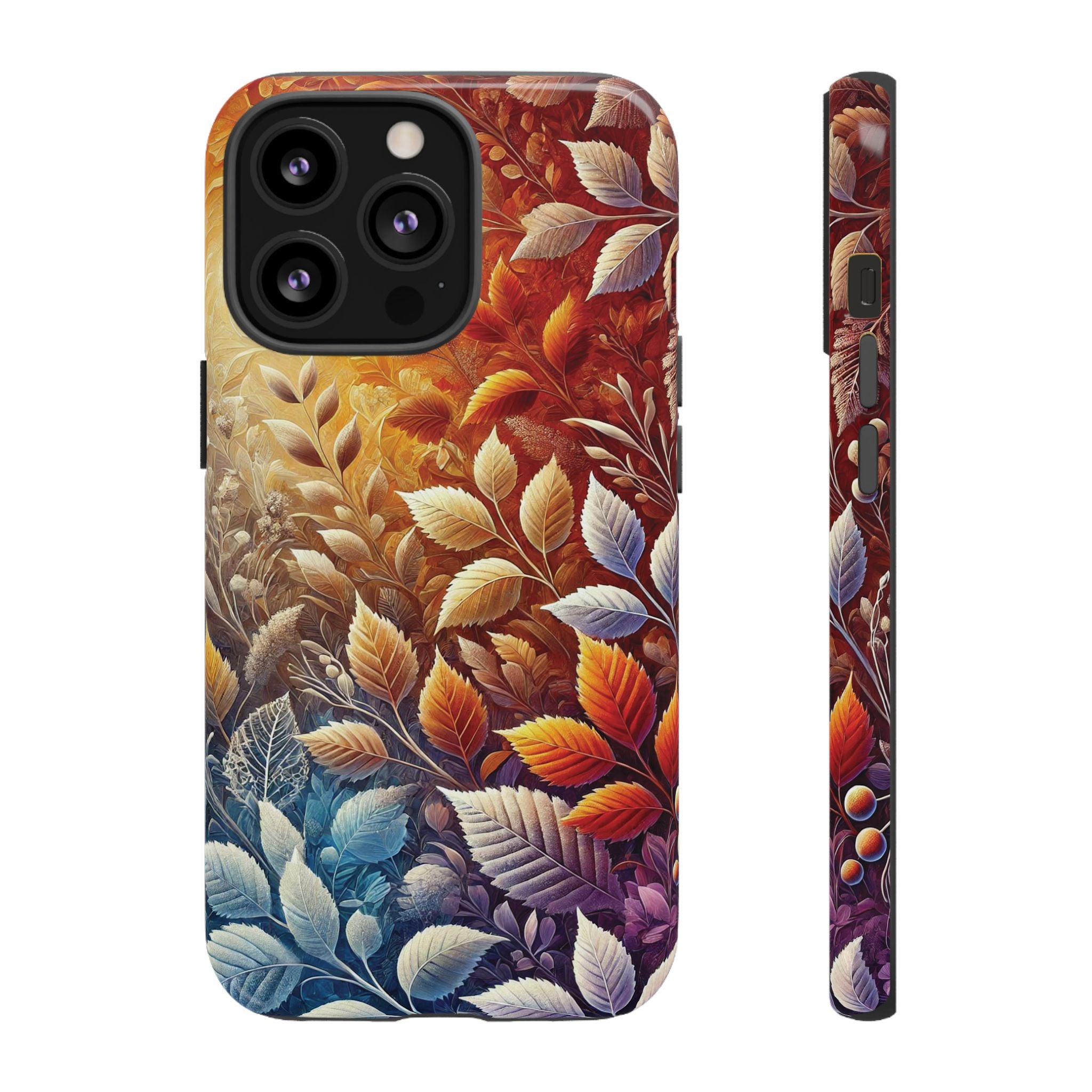 Beautiful Colorful Leaves Phone Case Vibrant Autumn Design for iPhone & Samsung, Durable Protection with Eye Catching Style, Perfect for Nature Lovers & Seasonal Charm Gift for Her