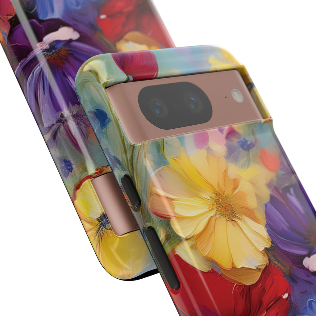 Bold Wildflower Phone Case Bright Hand-Painted Floral Art Vibrant Botanical Design for iPhone & Samsung | Trendy Nature Lover Gift Phone  Galaxy