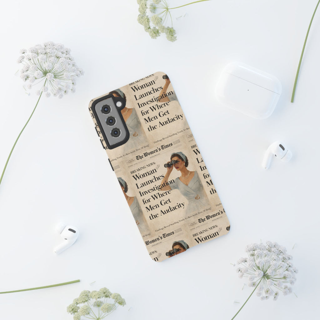 Funny Vintage Sarcastic Women Phone Case | Retro Sarcasm Text Design