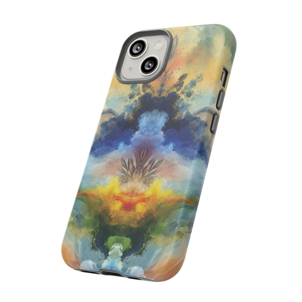 Coque de téléphone abstraite aquarelle moderne compatible avec iPhone, Samsung et plus – Protection élégante et durable avec un design artistique éclatant, cadeau parfait pour elle
