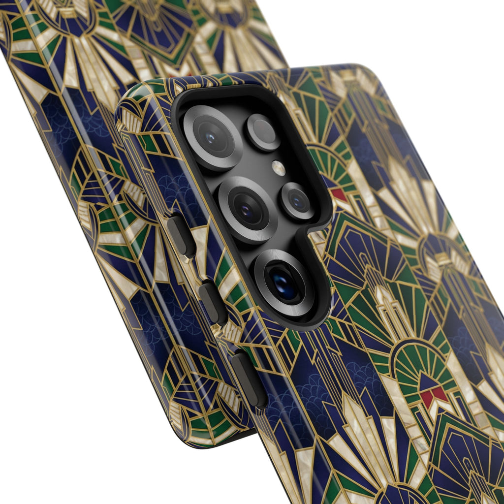 Navy & Gold Art Deco Phone Case — Imperial Art Deco Tough Case