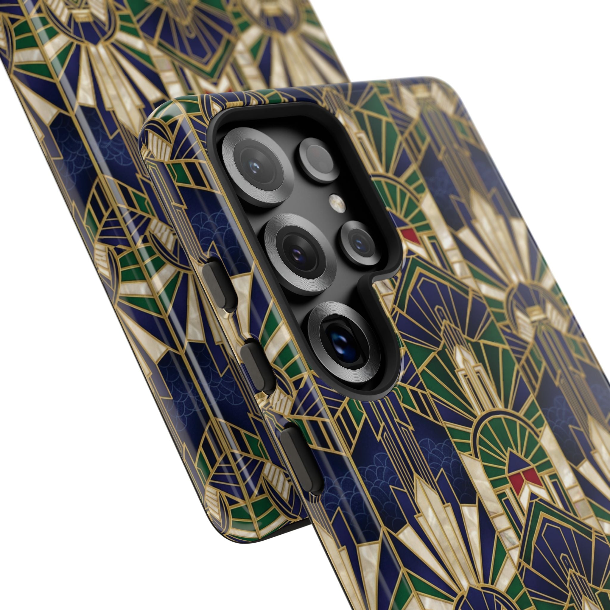 Navy & Gold Art Deco Phone Case — Imperial Art Deco Tough Case