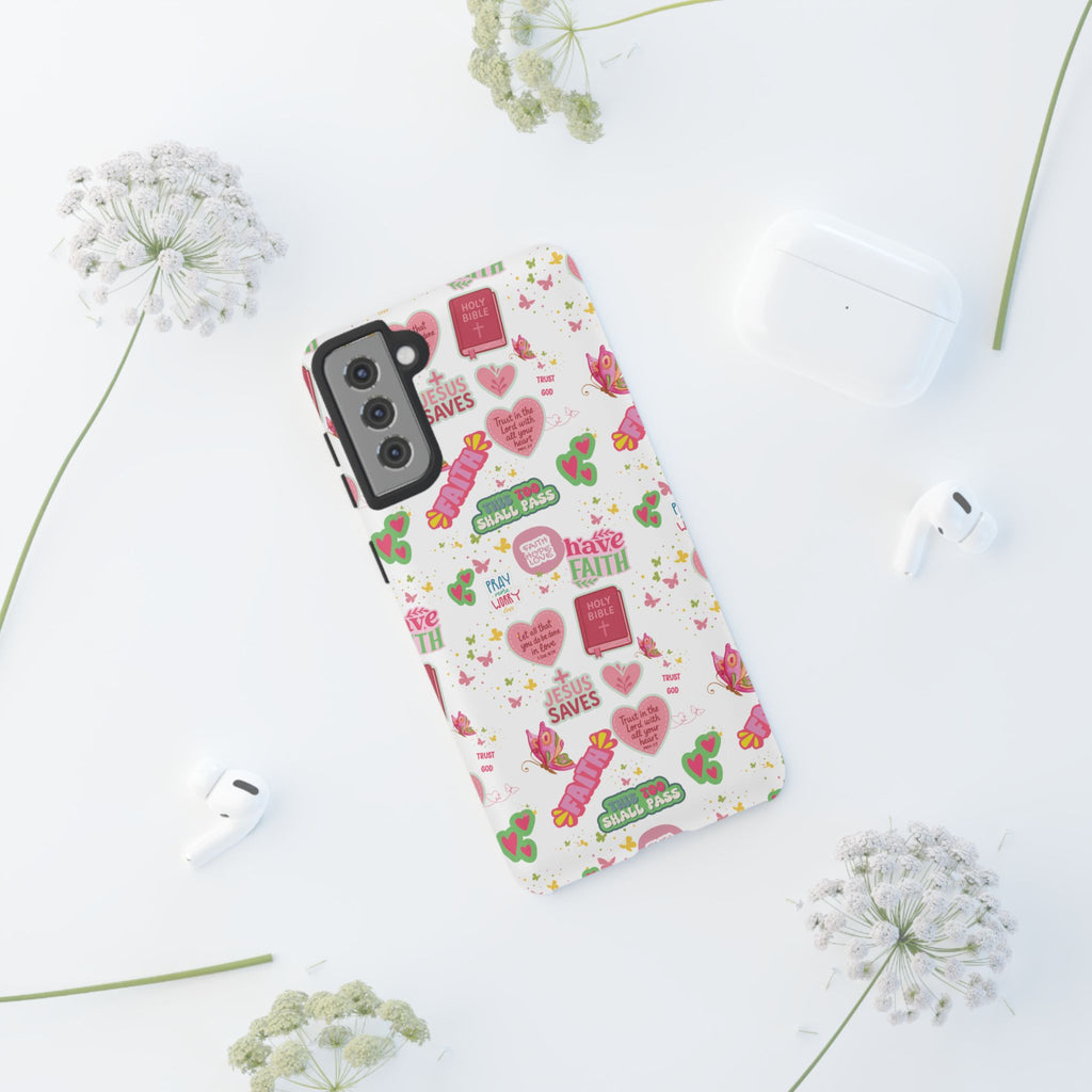 Carry Your Faith Everywhere | Christian Tough Phone Case with Bible Verse or Affirmation | Protective, Inspirational Gift for Christians
