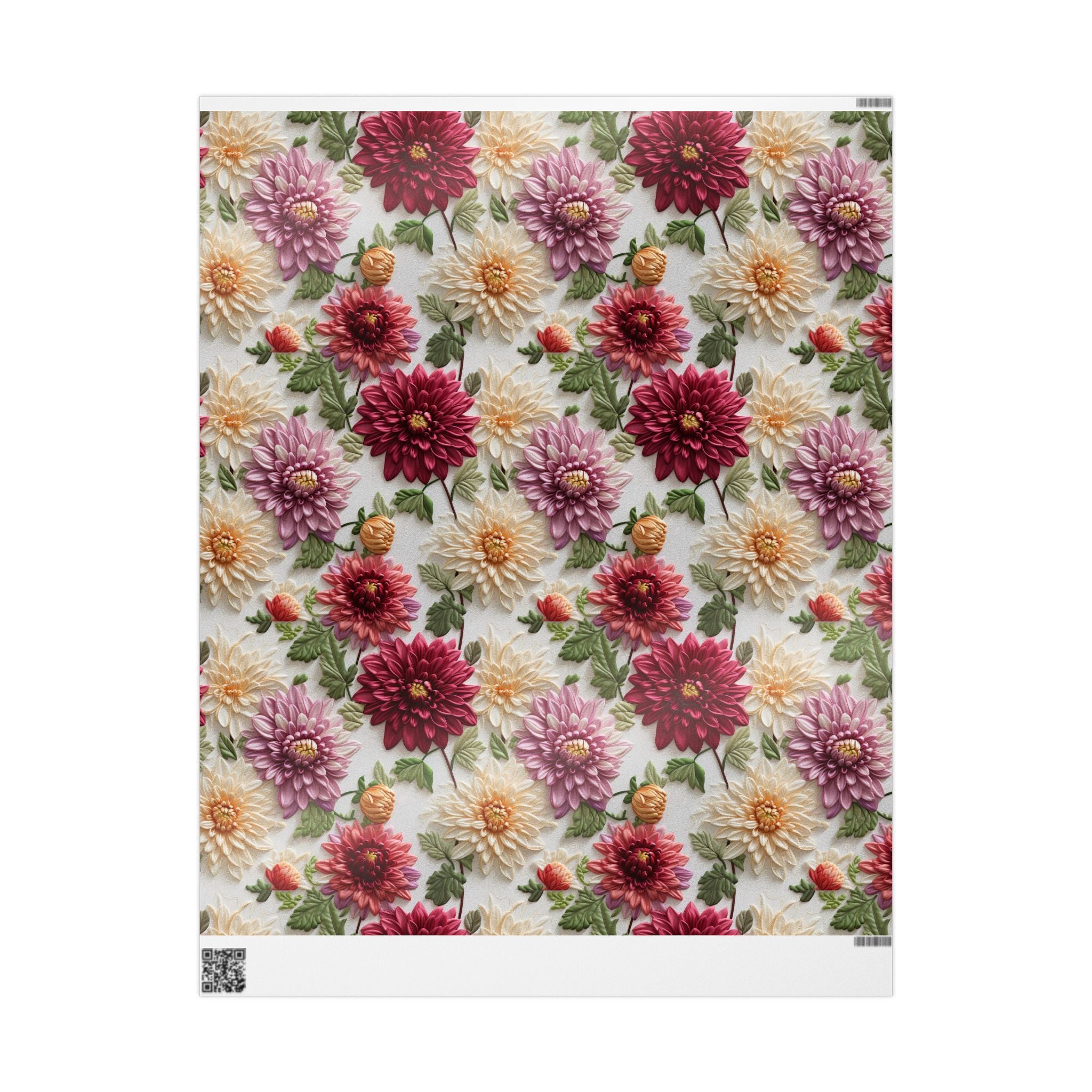 Elegant Fall Floral Wrapping Paper | Autumn-Inspired Gift Wrap with Vibrant Seasonal Blooms | Perfect for Thanksgiving, Birthdays, & Special Occasions | Premium Quality Gifts Moms