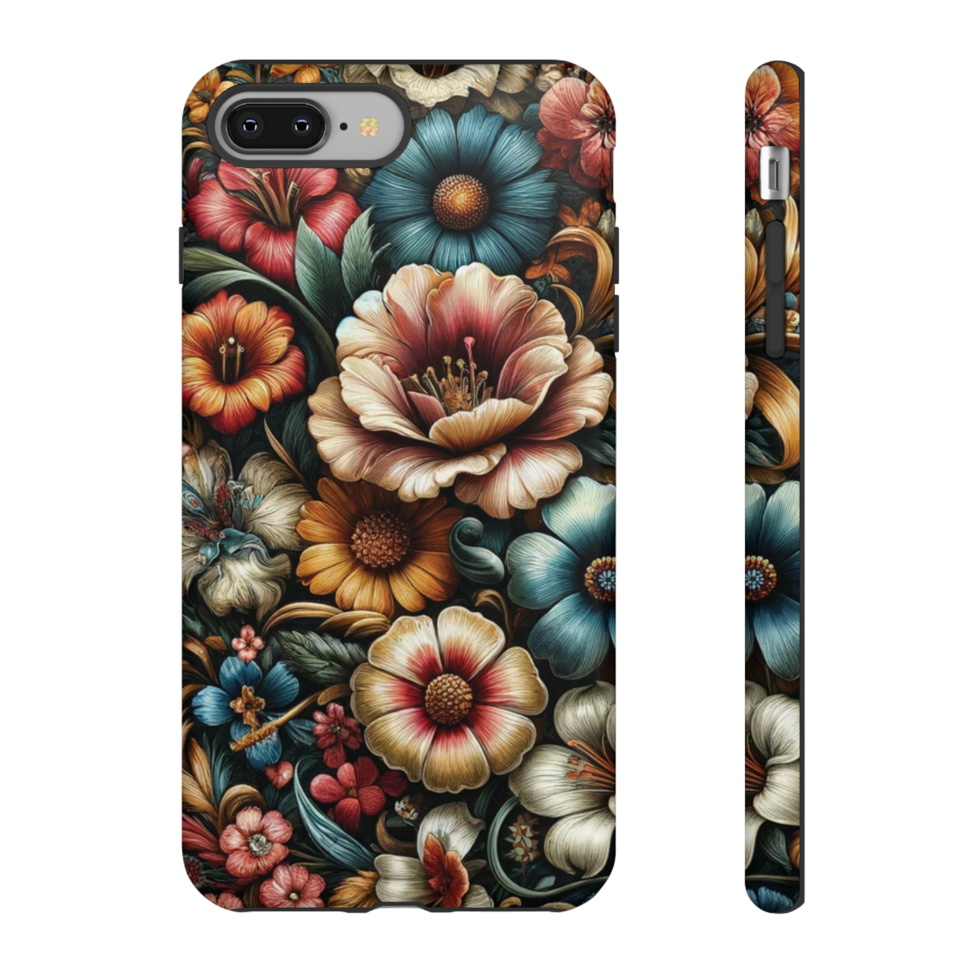 Pastel Floral Design Luxury Phone Tough Case Floral Elegant Durable Stylish for Modern Devices iPhone 15, Samsung iPhone Samsung Accessory Gift for Her.