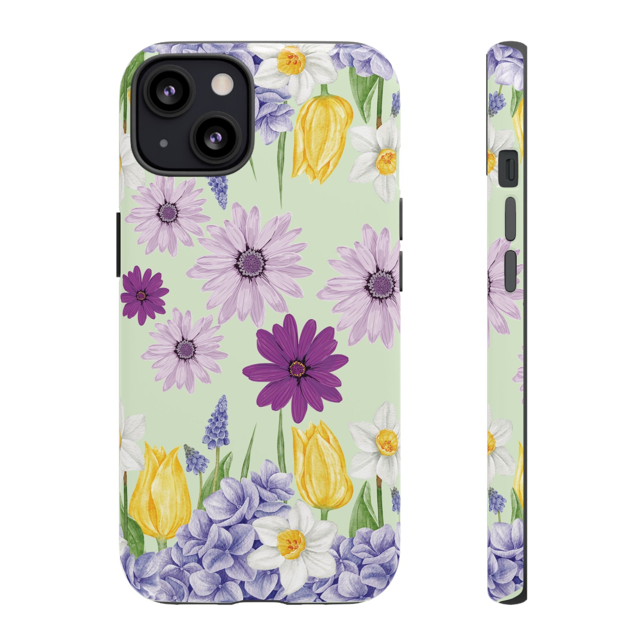 Lavender Yellow Flower Phone Case – Stylish Protective Cover for iPhone & Samsung, Botanical Design, Perfect Gift for Spring & Everyday Elegance