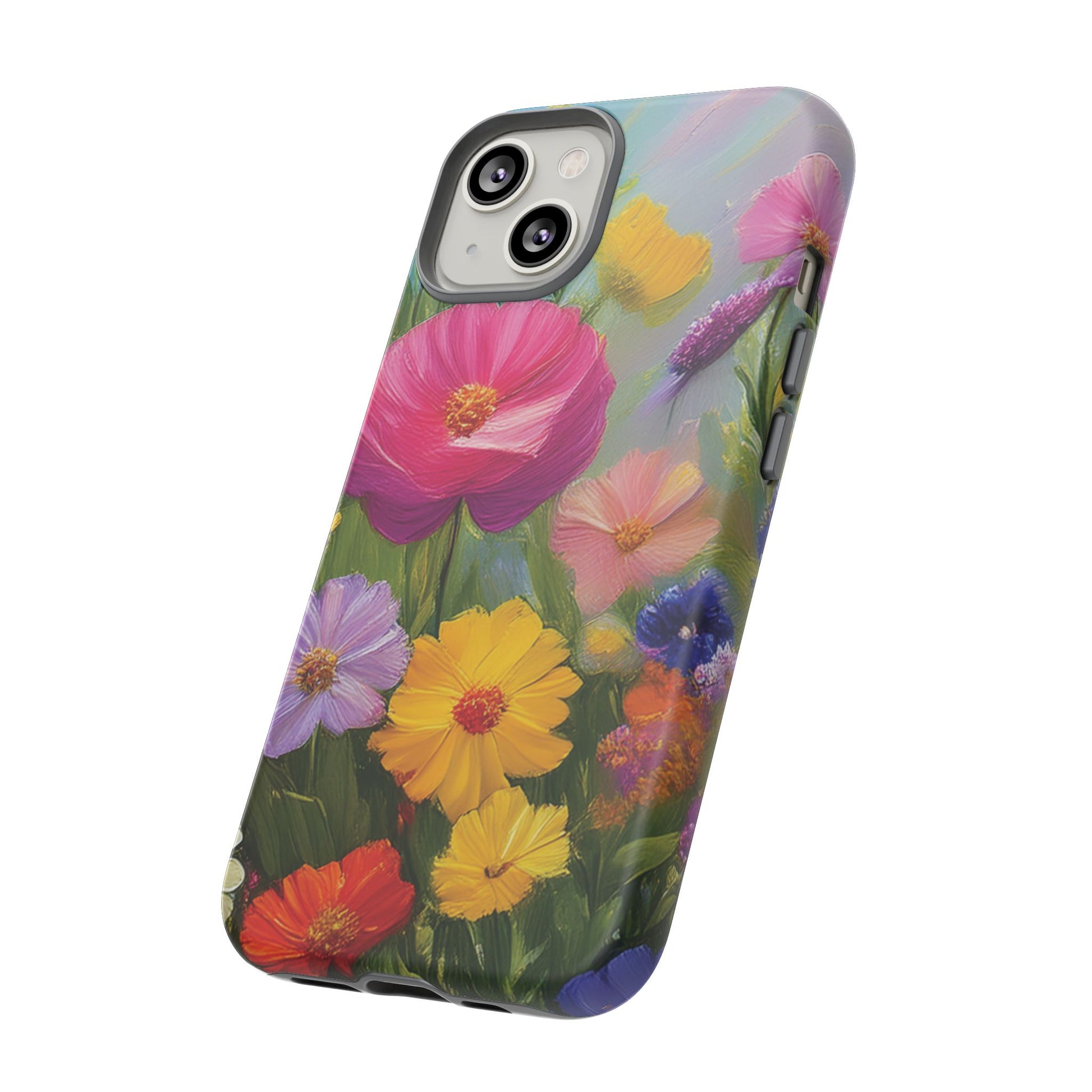 Vibrant Wildflower Painting Phone Case Hand-Painted Floral Art Design | Bright Nature-Inspired Cover | Perfect Gift for Flower Lovers iPhone & Galaxy