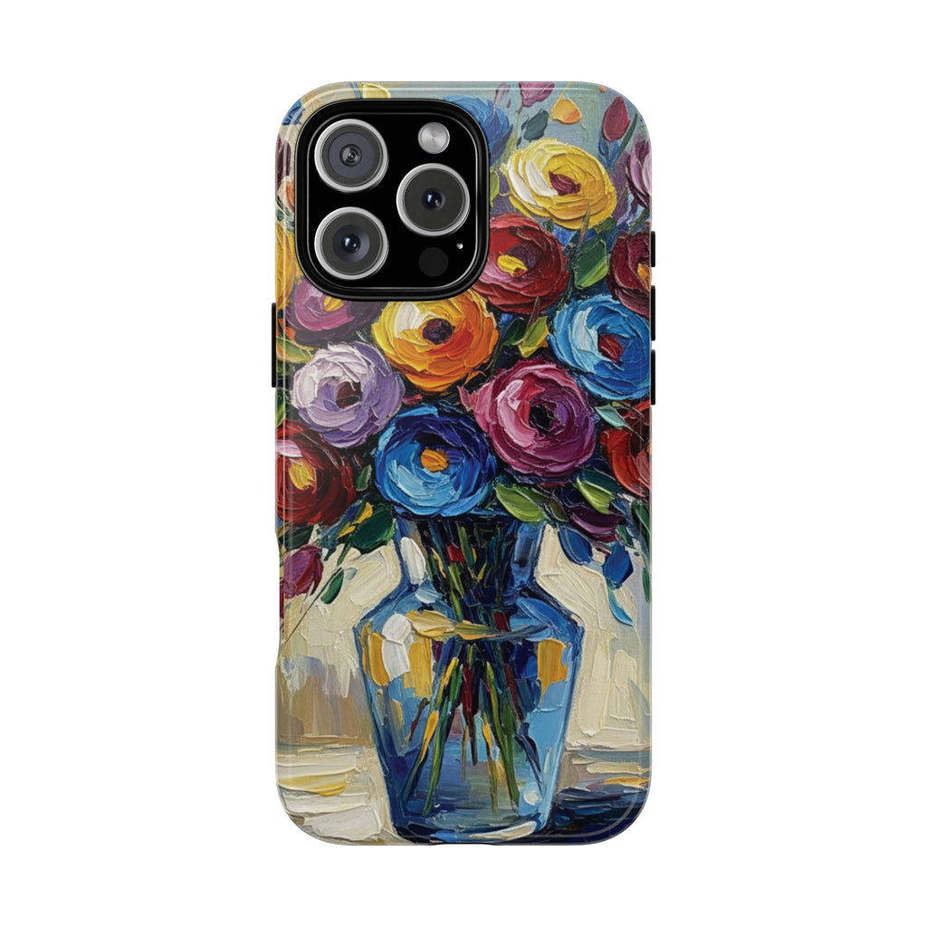 Floral Luxury Oil Painting Illusion Tough Case — Floral Art Phone Case for Art Lovers