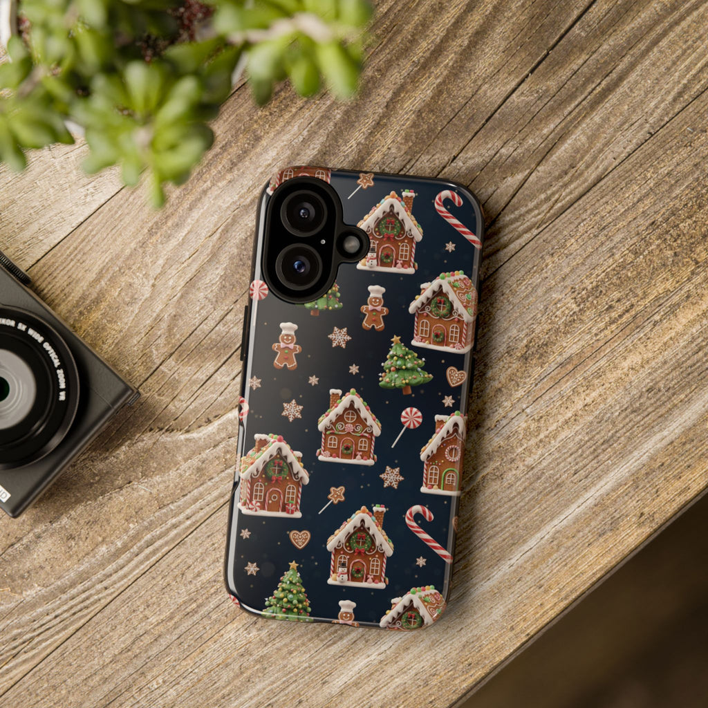 3D Gingerbread House Christmas Phone Case | Premium Holiday Gift Cover for iPhone 17, iPhone, and Samsung Galaxy Gift for Her or Him