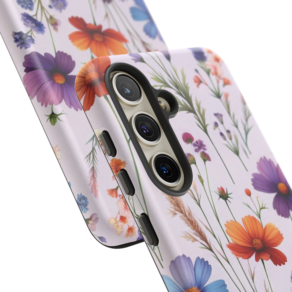 Lavender Wildflowers Protective Phone Case Gift for Her Phone 15, Samsung iPhone Samsung Gift for Her Case iPhone 15, Samsung iPhone Samsung Accessory Gift for Her.