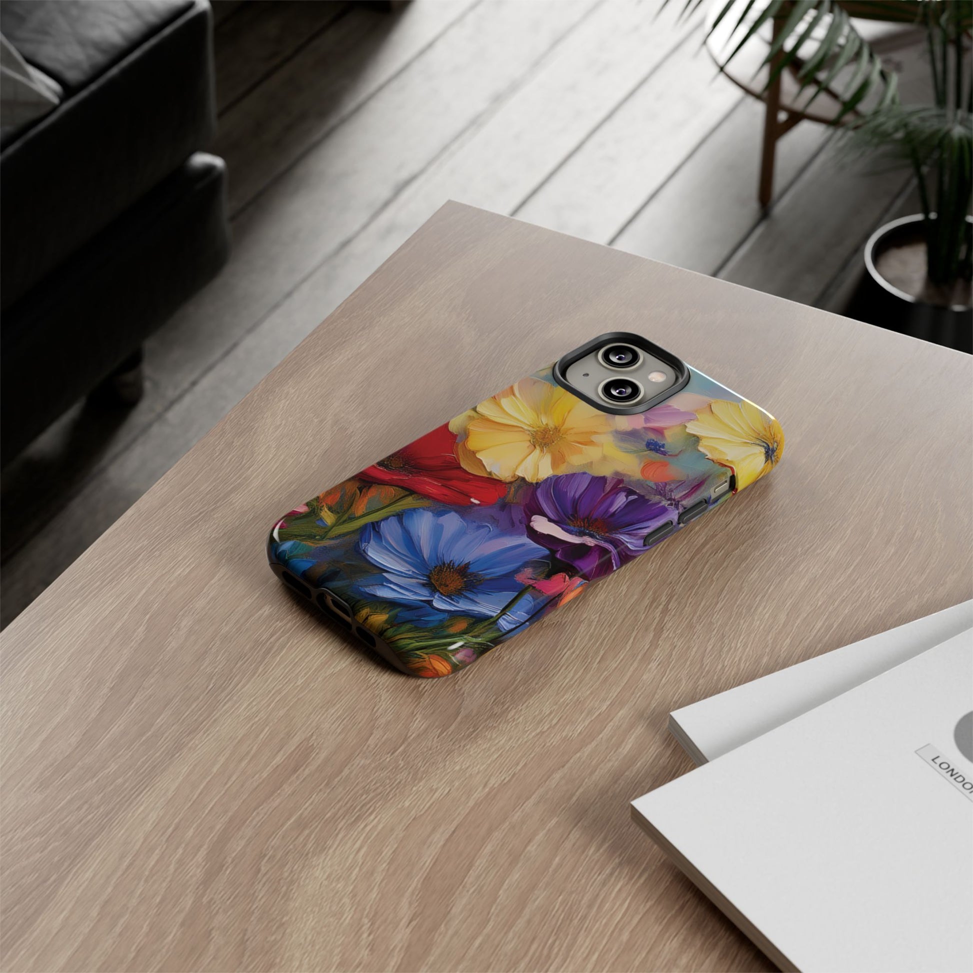 Bold Wildflower Phone Case Bright Hand-Painted Floral Art Vibrant Botanical Design for iPhone & Samsung | Trendy Nature Lover Gift Phone  Galaxy