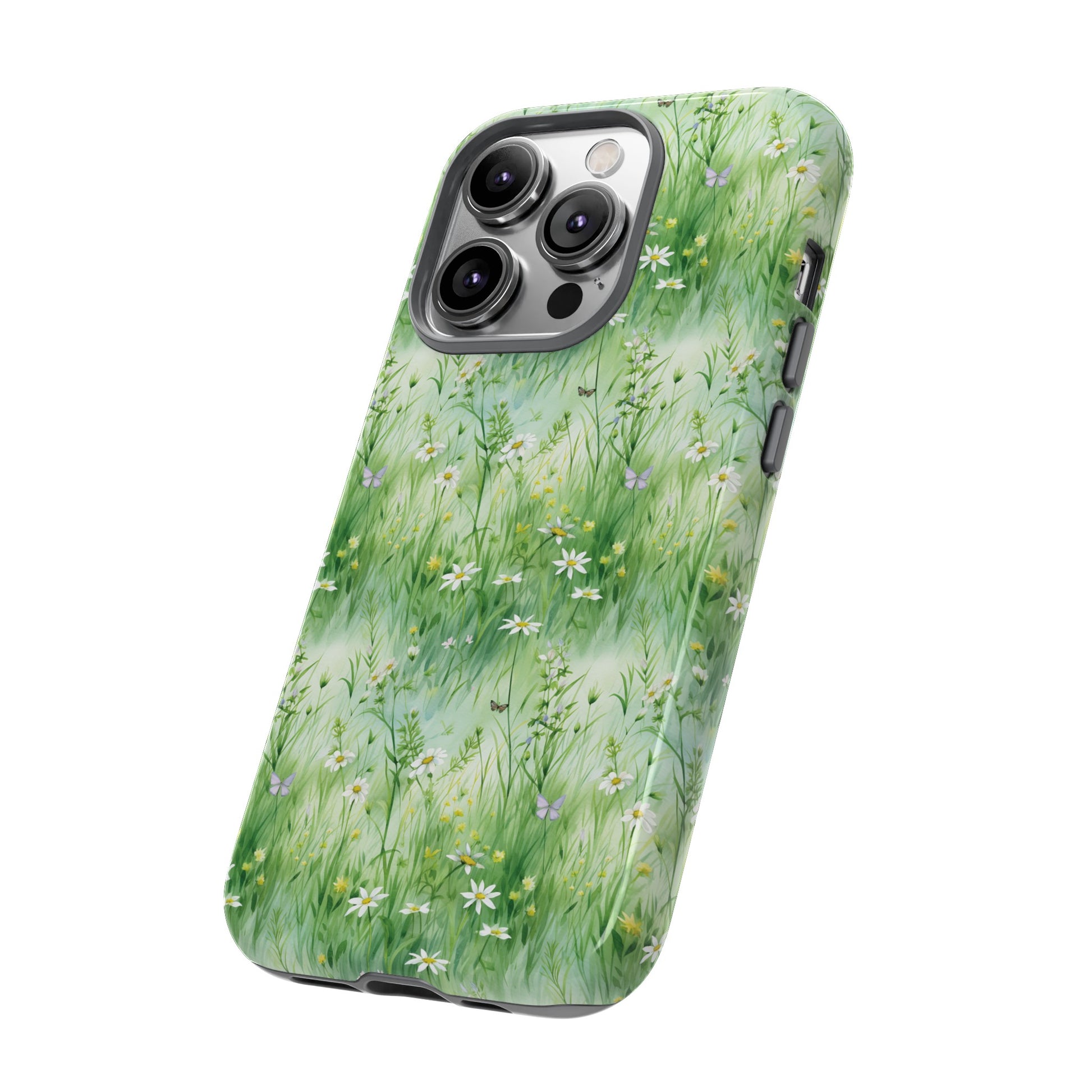 Beautiful Watercolor Grassing Daisy Boho Chic Design Phone Case Protective Cover for All Models Gift for Mom Accessory Gift for Her