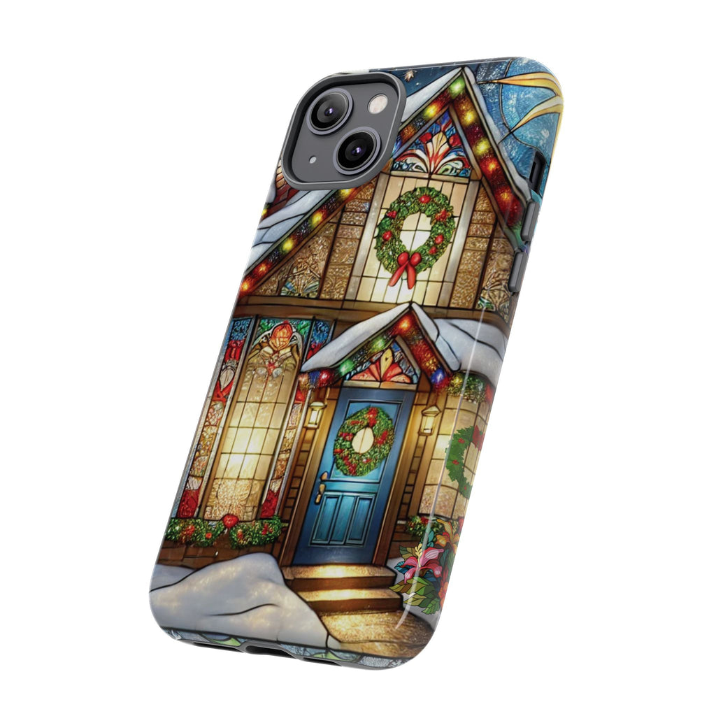 Phone Case - Stain Glass Christmas Unique Holiday Protection Gift for Her
